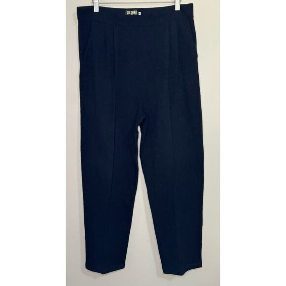 Don Sayres for Wellmore Knit Pants Women's 16 Black Pockets Wool Blend USA Vtg - Picture 1 of 6